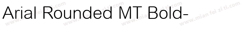 Arial Rounded MT Bold字体转换